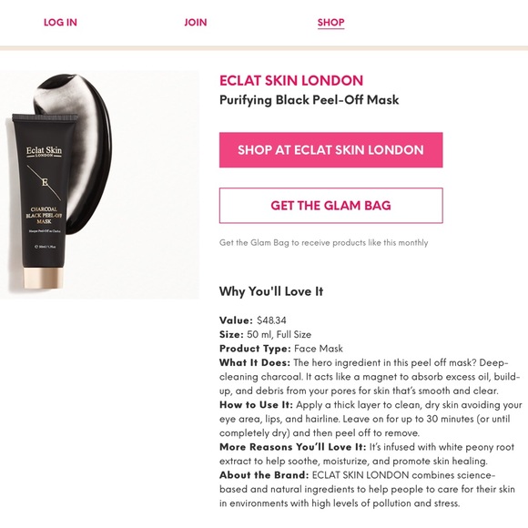 SOLD!Eclat Skin-London Charcoal Black Peel Off Mask *NEW* - Picture 4 of 4